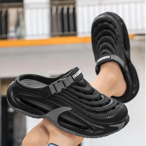 Vista 5 de ASHALI Zuecos unisex para jardín y playa con soporte de arco, zapatos impermeables para hombres y mujeres, sandalias ligeras y cómodas