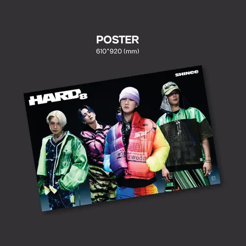 Vista 4 de SHINEE - 8th Album [Hard] (DREAMER Ver.) Cover + CD-R + Photo Book + Photo Card + Bromide + Poster + 4 Hologram Photocards