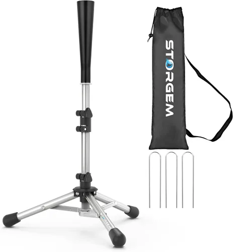Vista 11 de Storgem Baseball and Softball Tee,Batting Tee for Kids,Baseball Tees for Hitting,T Ball Training Stand,Easy Height Adjustment
