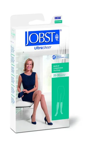 Vista 2 de JOBST BSN Medical 119773 Compression Stocking, Thigh High, Open Toe, 20-30 mm HG, Large, Honey
