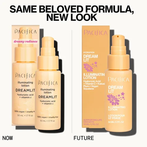 Vista 3 de Pacifica Dreamlit Loción Facial Iluminadora – Hidratante Brillante con Vitamina C y Niacinamida para un Rostro Radiante - Acabado Natural y Luminoso