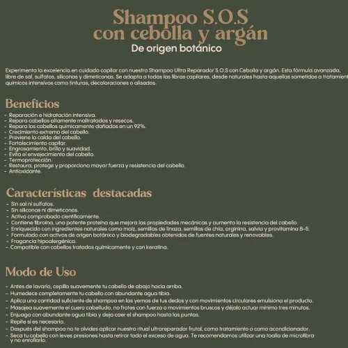 Vista 3 de Ritual Botanico Champú, Tratamiento Intensivo Plex y S.O.S Productos Capilares Cebolla - 2 Pack