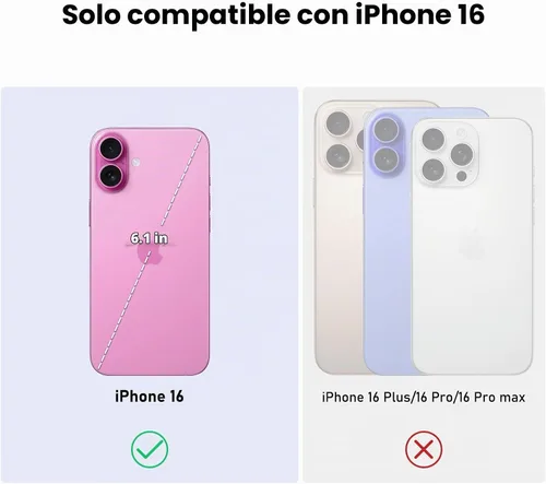 Vista 2 de Nillkin - Funda magnética para iPhone 16, protección mejorada deslizante para la cámara, compatible con Magsafe, funda protectora delgada y a prueba