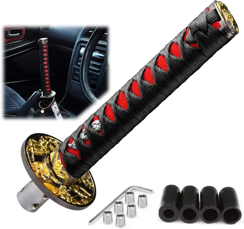Vista 19 de EZAUTOWRAP Espada Samurai 5.9 pulgadas., 10cm, Negro Blanco