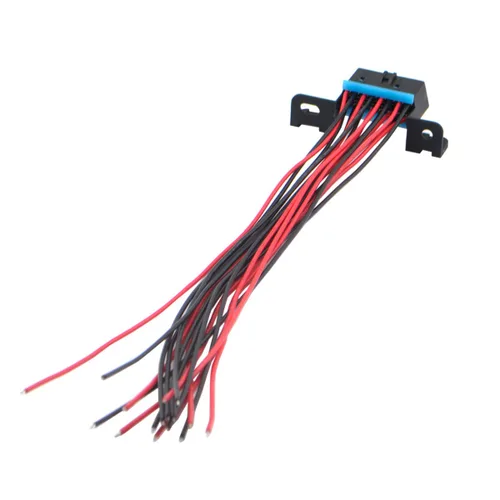 Vista 9 de iKKEGOL OBD II J1962F OBD2 - Conector hembra de 16 pines, puerto de salpicadero, cable estañado abierto, coleta, cables completos, bricolaje