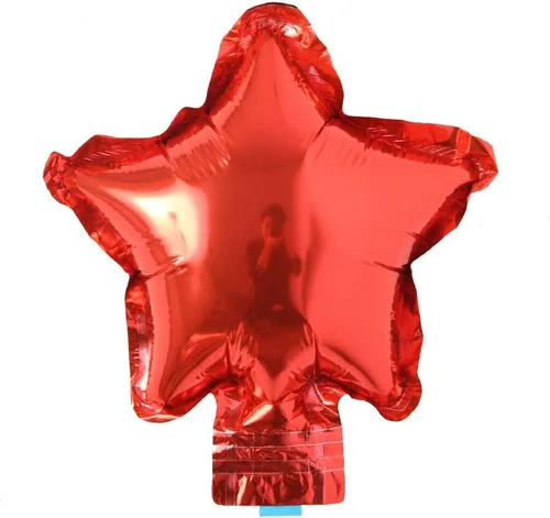 Vista 11 de 5 unids/lote Mini globos de papel de aluminio con forma de corazón de estrella de 5 pulgadas, globos inflables para boda, cumpleaños, baby shower