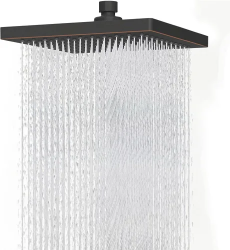 Vista 17 de Hibbent Cabezal de ducha filtrado de metal, cabezal de ducha de lluvia de alta presión de 6 pulgadas, filtro de ducha de 20 etapas para suavizador