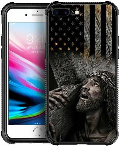 Vista 29 de DAIZAG Funda compatible con iPhone 7/8 Plus, protección completa, a prueba de golpes, antiarañazos, funda de poliuretano termoplástico para hombre