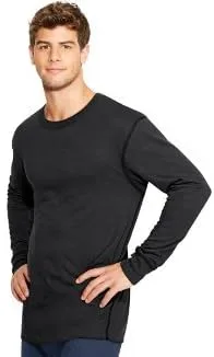 Vista 3 de Duofold Camisa térmica de absorción de peso medio para hombre, Azul Marino