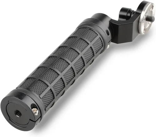Vista 4 de CAMVATE Empuñadura de goma de roseta de aluminio para accesorio estándar de roseta (negro, rosca M6, 1.252 in) - 1445