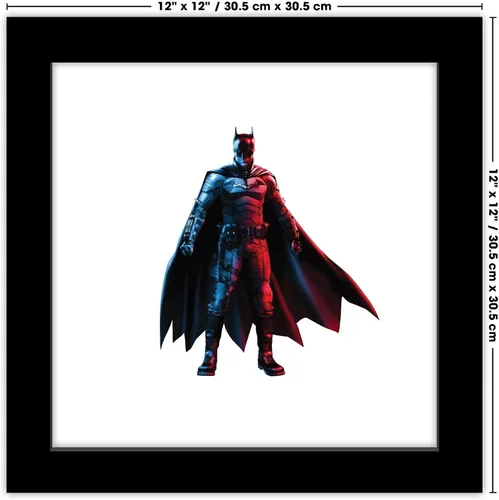 Vista 7 de Gallery Pops DC Comics The Batman - Arte de pared de Batman, versión enmarcada negra, 12 x 12 pulgadas