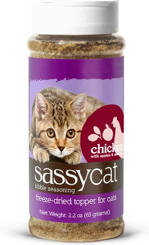 Vista 8 de Herbsmith Sassy Cat Kibble Seasoning - Caldo de huesos liofilizado - Decoración de comida para gatos para comedores quisquillosos - Caldo de hueso