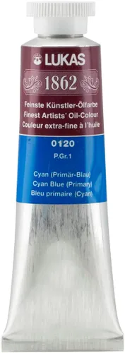 Vista 119 de Lukas 1862 Pintura al Óleo para Artistas Profesionales - Colores Tierra Amarillentos, 37 mL - Juego de 4 - Destacada Resistencia a la Luz, Sin