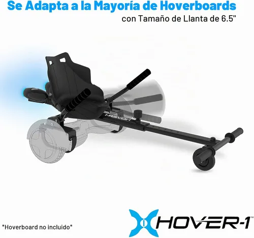 Vista 3 de Hover-1 Falcon-1 Accesorio para buggy Luces LED Turbo, compatible con todos los hoverboards de 6.5 y 8 pulgadas, control de rueda trasera operado