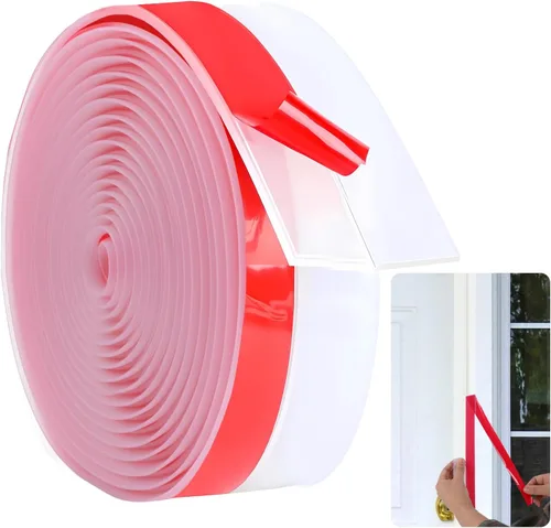 Vista 8 de Cierre de puerta para clima para máximas brechas 13mm - 1.38'' W x 20' L Tapón de corriente de puerta para marco inferior de puerta Ventana