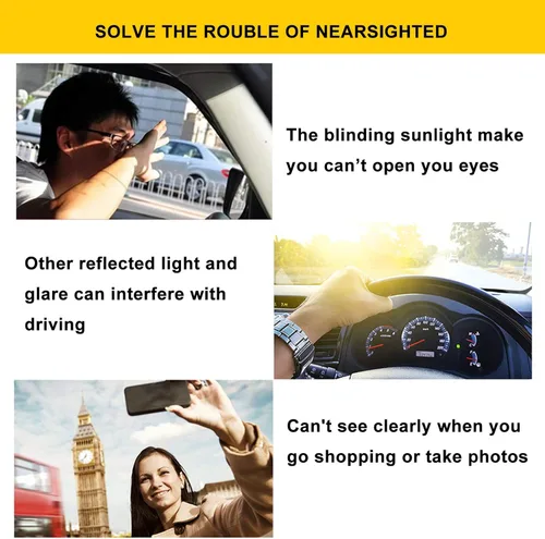 Vista 4 de Gafas de sol polarizadas con clip en gafas de sol con protección UV de gran