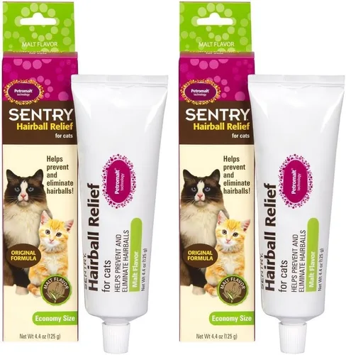 Vista 8 de SENTRY PET CARE Collar calmante para gatos de Sentry, sabor malta, 4.4 onzas Prevents & eliminates hairballs; Petromalt intestinal lubricant