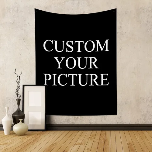 Vista 13 de Canessioa Tapiz personalizado para cargar imágenes personalizadas, tapiz personalizado, pancarta, logotipo, diseño de texto, tapiz para colgar