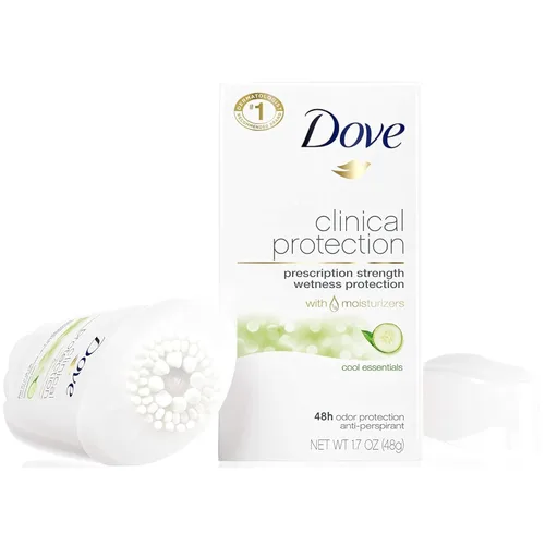 Vista 2 de Dove Clinical Protection - Desodorante antitranspirante sólido, Cool Essentials, 1.70 onzas (paquete de 6)