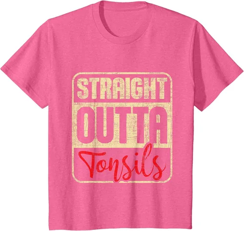 Vista 81 de Straight Outta Amígdalas - Camiseta de recuperación de cirugía de eliminación de amígdalas Asphalt Grey