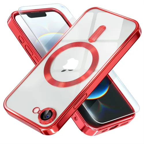 Vista 11 de Misea Funda magnética para iPhone 14 compatible con MagSafe [nunca amarillenta] [protección contra caídas de grado militar] protector completo
