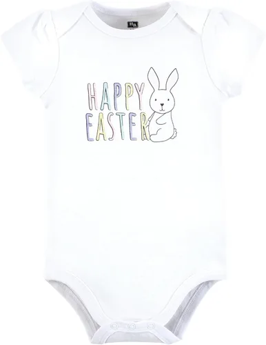 Vista 40 de Hudson Baby baby-girls Cotton Bodysuits 3-pack