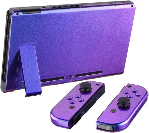 Vista 4 de eXtremeRate - Placa trasera para Nintendo Switch Console NS Joycon con carcasa de mando de mano con botones de juego completo carcasa de repuesto