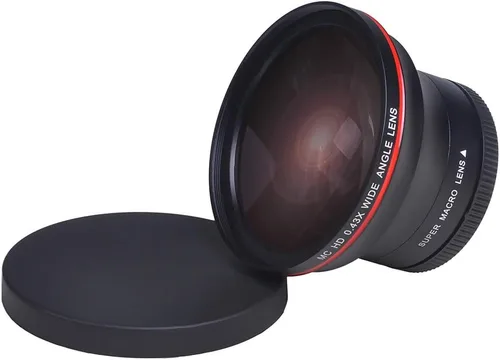 Vista 8 de Lente gran angular HD profesional de 2.047 in 0.43x con porción macro para cámaras DSLR Nikon D7100 D7000 D5500 D5300 D5200 D5100 D3300 D3200 D3100