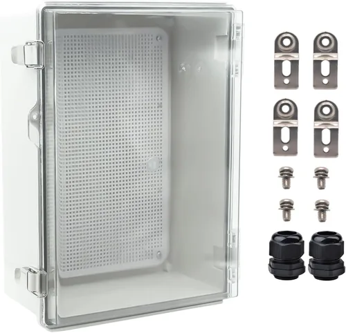 Vista 14 de Caja Eléctrica Impermeable a Prueba de Polvo Caja de Conexiones Resistente a la Intemperie IP67 Carcasa de Plástico ABS Caja de Proyecto