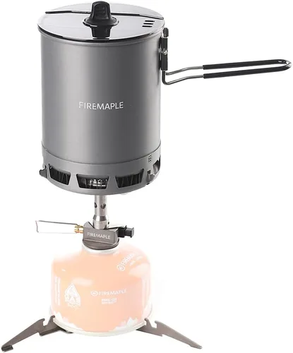 Vista 10 de Fire-Maple Petrel G2 Pot & Greenpeak 1 Estufa de gas Camping Cocina Set