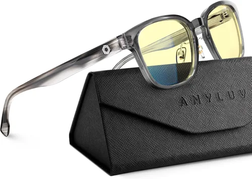 Vista 23 de ANYLUV Blue Light Glasses Men Women Computer Gaming Glasses Anti Eyestrain Lightweight Blue Light Blocking Glasses