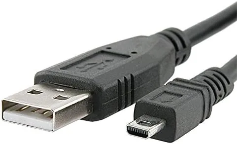 Vista 4 de Cable USB Nikon Coolpix L820 para cámara digital, cable de datos USB de 5 pies (8 pines), repuesto por General