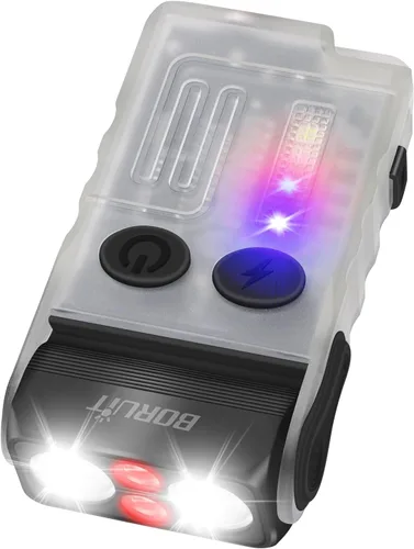 Vista 8 de BORUIT Linterna pequeña V20 con clip, magnética, giratoria de 180° Fluorescente