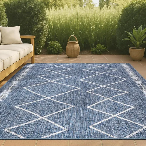 Vista 17 de JONATHAN Y Alfombra tribal de enrejado de diamantes para interiores y exteriores, 2 x 8 pulgadas, beige/marrón, Derya para patio trasero, patio