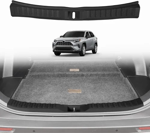 Vista 12 de BestEvMod 2026 2025 2024 Tesla Model 3 Actualización Protector de Parachoques Trasero y Cubierta del Umbral del Maletero Guardas de Parachoques