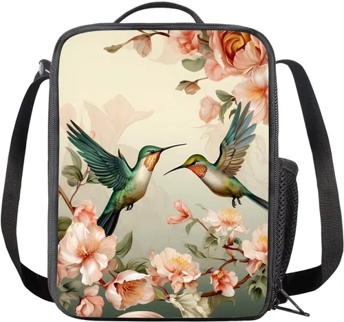 Vista 29 de INSTANTARTS Axolotl - Bolsa de almuerzo para niños, reutilizable, aislada, térmica, bolsa de almuerzo, bolsa de comida para niñas
