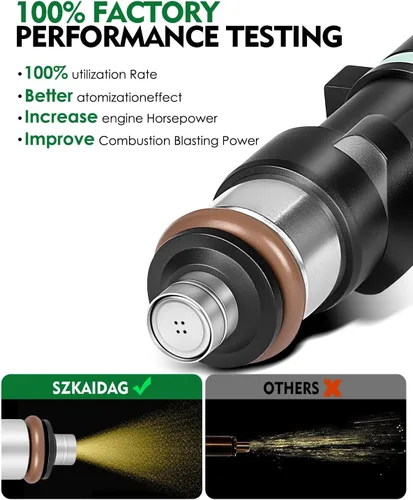 Vista 5 de Inyectores de combustible SZKAIDAG 0280158005 3.5L V6 para:-Nissan Altima