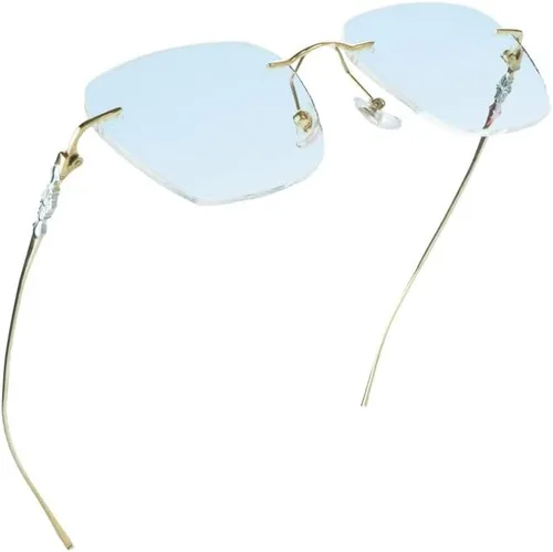 Vista 11 de LifeArt Pure Titanium Frame Glasses/Blue Light Blocking Reading Glasses, Reduce Eyestrain, Stylish for Men and Women
