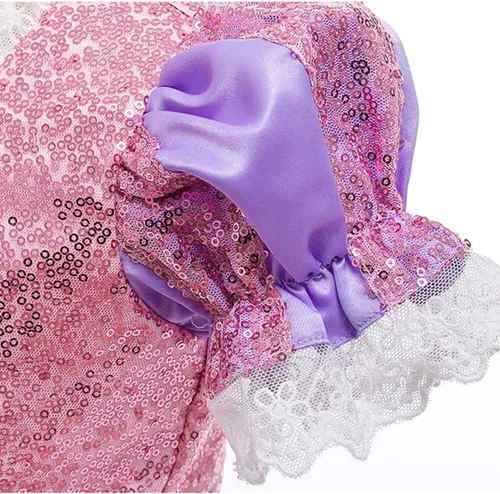 Vista 16 de Vestido de cumpleaños de princesa Sofía para niñas, disfraz de Halloween, concurso de Navidad, fiesta de noche, baile