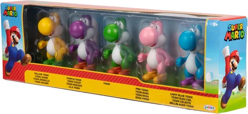 Vista 3 de Nintendo Yoshi Figurines Set de 5 2.6in