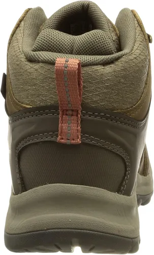 Vista 3 de KEEN Terradora 2 - Botas de senderismo impermeables de piel de altura media para mujer BrindleRedwood