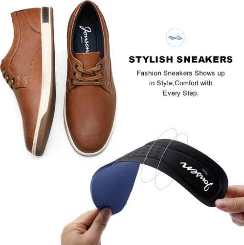 Vista 4 de Jousen - Tenis informales a la moda para hombre