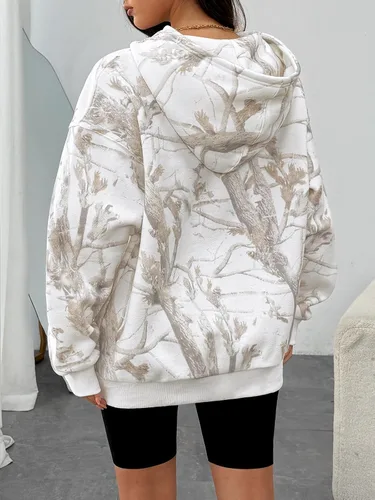 Vista 188 de Trendy Queen - Sudaderas extragrandes con capucha para mujer, suéteres de manga larga, sin botones, de vellón, de otoño, ropa de invierno