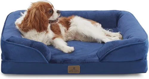Vista 10 de Bedfolks - Cama ortopédica extra pequeña para perros, cama de sofá impermeable para perros pequeños y gatos, sofá de espuma en forma de huevo