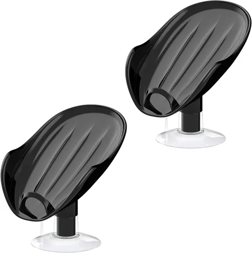 Vista 9 de NPET Jabonera de plástico autodrenante sin perforar con ventosa ampliada, bandeja de jabón portátil para baño, ducha, fregadero de cocina, ahorra