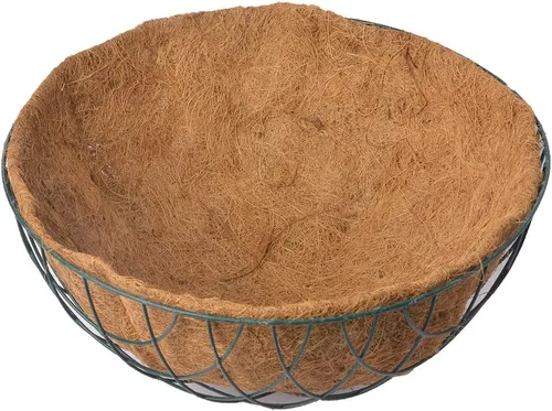 Vista 2 de JOEN Revestimientos redondos de coco de 16 pulgadas para cesta colgante (paquete de 2 piezas)