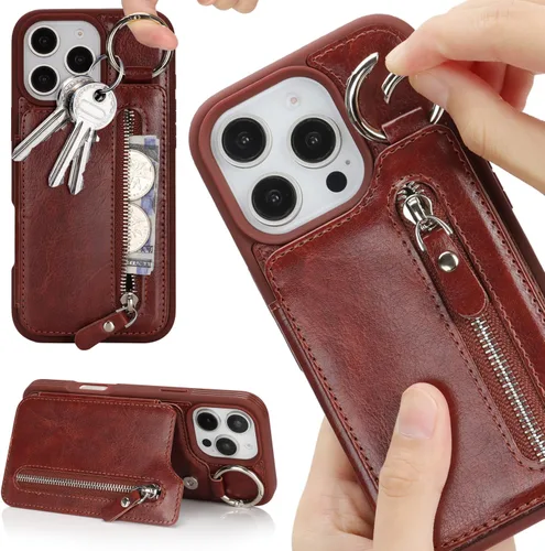 Vista 15 de Havaya Funda para iPhone 12 y 12 Pro compatible con cartera MagSafe con tarjetero - Funda magnética desmontable 2 en 1 - Ranuras para tarjetas