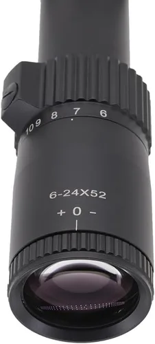 Vista 5 de SHOTAC Alcance de rifle 6-24X52, tubo de 1.339 in, alta resolución para disparos de largo alcance hasta 13,123.4 ft, FFP, IPX7 impermeable y a