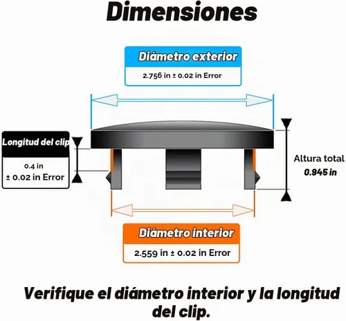 Vista 2 de Tapacubos centrales de rueda de 2.76 pulgadas para Nissan Armada 2004-2015 Pathfinder 2005-2012 Frontier 2005-2021 Titan 2004-2015 Xterra 2005-2015