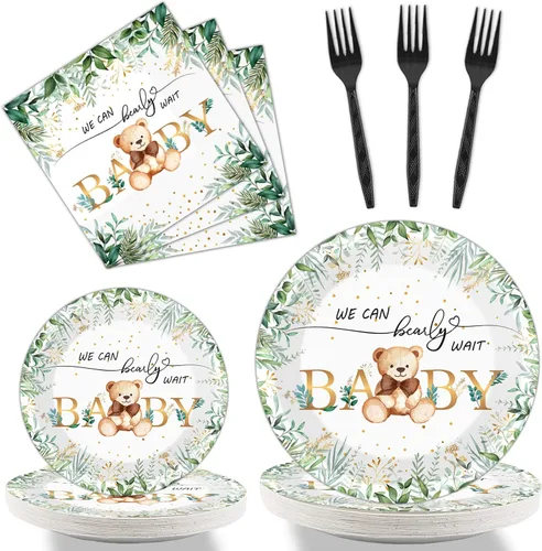Vista 13 de Tevxj Juego de vajilla de 96 piezas para fiesta mexicana de feliz cumpleaños, platos de postre desechables, platos de fiesta, servilletas, tenedores